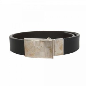 Louis Vuitton Damier Santur Lango Belt M6874 Black Men's